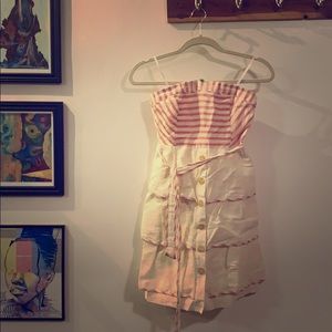 Anthropologie sleeveless layered dress